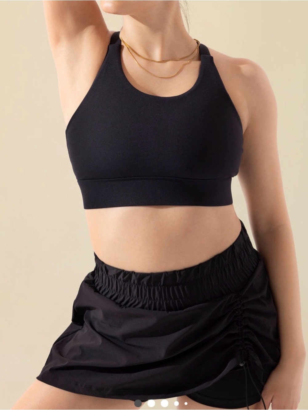 Popflex Ambition  BlackSports Bra - Performance Comfort